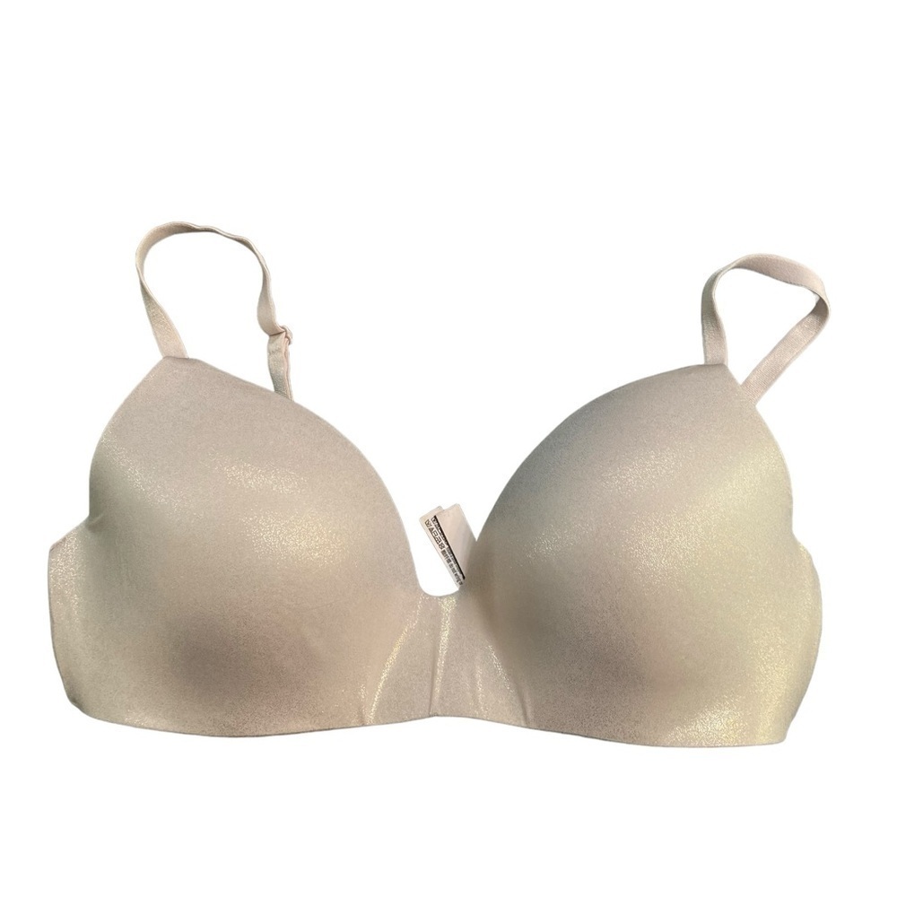 Victoria’s Secret Shimmery Pink Blush No Wire Bra Size 36D